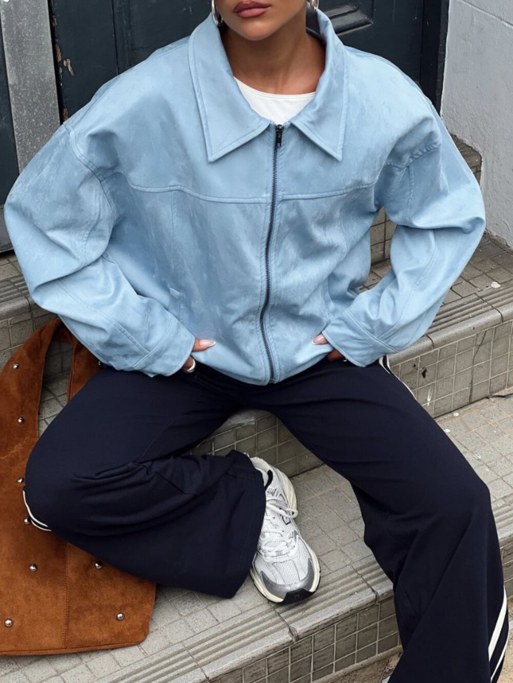 Princess Polly Suede Bomber Jacket